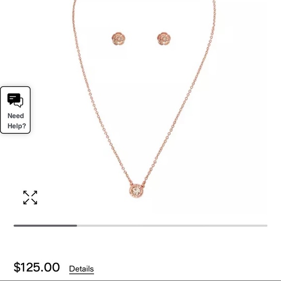 Coach Women's Signature Stone Tea
Rose 3-Piece Jewelry Set necklace earrings BN - Picture 11 of 11